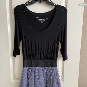 DKNY Jeans Dress Black/ Gray- XS